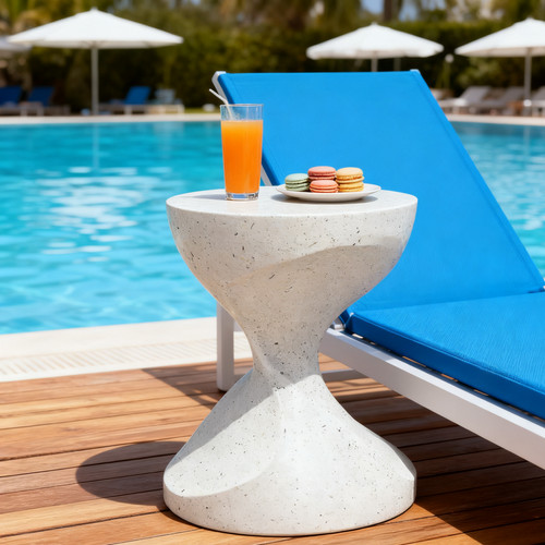 Side table modern art - side,