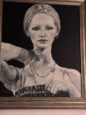 Dipinto Originale Firmato Alba Rossi, Ritratto Donna , Olio