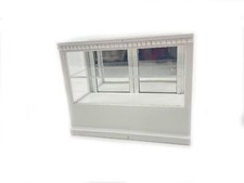 Casa Delle Bambole Bianco Legno Attrezzature Negozio Vetrina Banco 1:12 Mobili