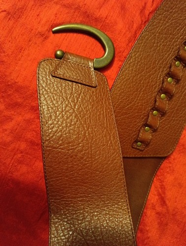 Cintura cognac larghezza - 10, cm