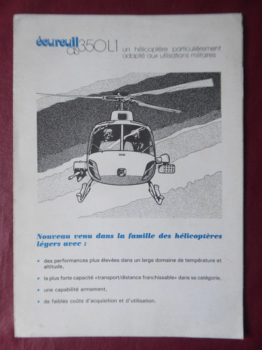 Depliant pub aerospatiale - depliant,