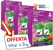 Adama FERRAMOL → 500 gr / 1 - 3 kg - Esca Lumachicida Lumache - Fosfato Ferrico