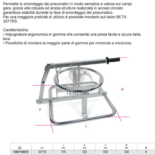 Smontagomme manuale per - smontagomme,
