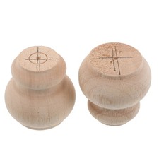  Gambe per tavolo in legno da 2 pezzi: piedini per mobili in legno massello