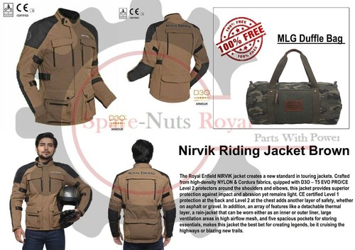 Royal enfield giacca - enfield, marrone