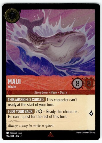 Lorcana holo maui whale - |,