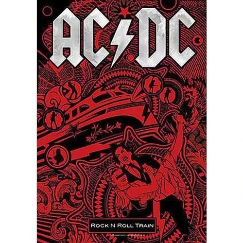 Textile poster flag - ac-dc,