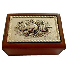 Scatola legno teak  e Argento