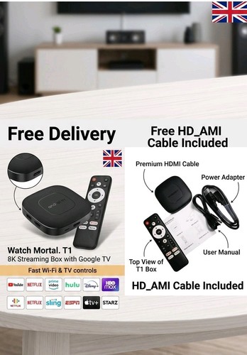 Mortal android box 8k - ti, tv