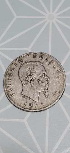 Lire 1871 italie argent - 5,