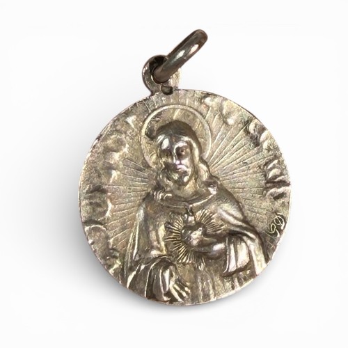 Medaglia argento sacro - sacro, cuore