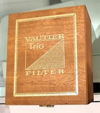 Scatola  in legno VAUTIER TRIO FILTER (Svizzera) anni '70- con  25 cigarillos
