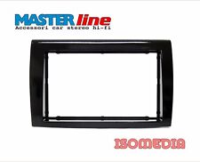 MASCHERINA RADIO DUE DIN PER FIAT BRAVO DAL 2007 IN POI 2 DIN NERO LUCIDO