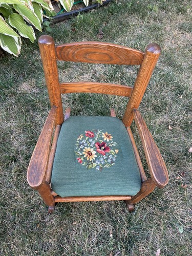 Sedia dondolo vintage - sedia, a