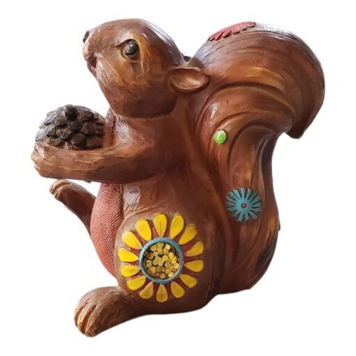 Statuina scoiattolo dipinta - , a