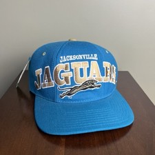 Cappello vintage Jacksonville Jaguars blu snap back starter tri power lana NFL anni 90