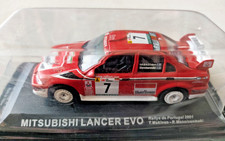 MACCHINA MITSUBISHI LANCER EVO RALLYE DI PORTUGAL 2001 MAKINEN MANNISENMAKI 1/43