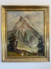 QUADRO OLIO PAESAGGIO FIRMATO A. RHEINBOLDT
