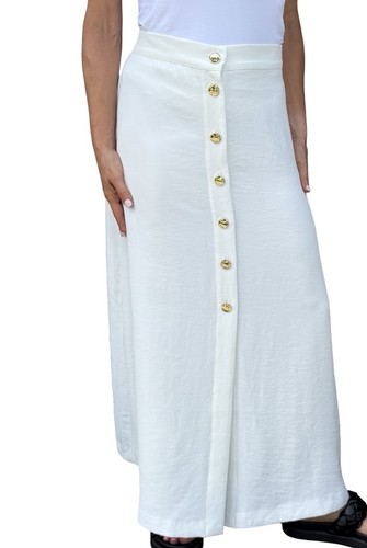 Maxi gonna zara avorio bottoni - zara,