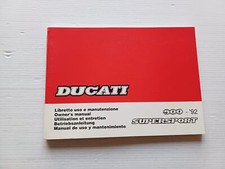 Ducati 900 Supersport 1992 manuale uso manutenzione libretto istruzioni original
