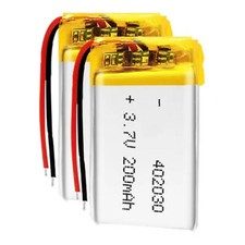 Batteria 402030 3.7V 200mAh Ricaricabile ai Polimeri di Litio per MP3 MP4 DVD