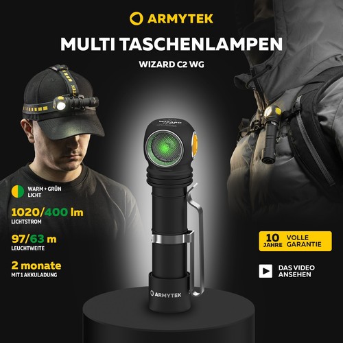 Torcia frontale armytek wizard - frontale,