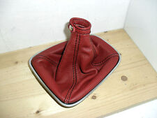 ALFA ROMEO GIULIETTA CUFFIA LEVA CAMBIO VERA PELLE ROSSA CUCITURE NERE