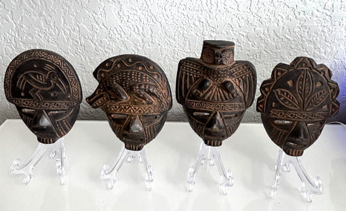 Maschere vintage ceramica - maschere,