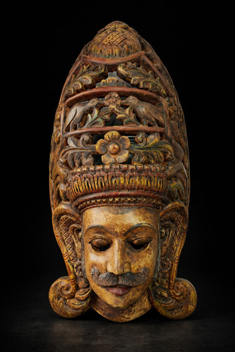 Maschera parete legno - legno,