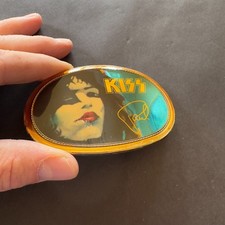 FIBBIA CINTURA ALBUM SOLISTA ORIGINALE AUTENTICA 1977 PACIFICA KISS PAUL STANLEY MT-/MT