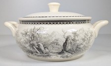 Villeroy & Boch Mettlach Saar, ciotola per ragù, con coperchio, Alpina, 1946-56