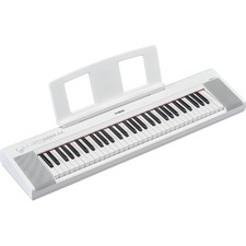Yamaha NP-15WH WHITE PIAGGERO Pianoforte Tastiera Digital portatile batterie 61T