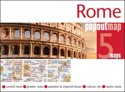 Rome popout map pocket - rome, size