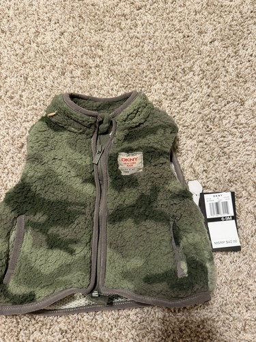 Dkny gilet pile - pile, verde
