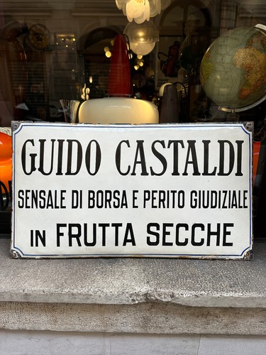 Vecchia targa smaltata - vecchia,