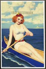 Poster pin-up autentico anni