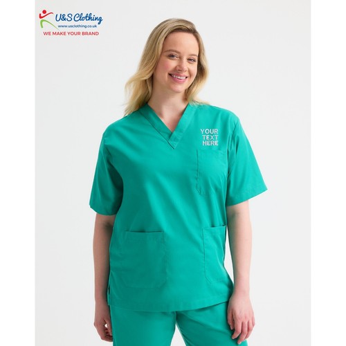 Tunica scrub unisex ricamata - tunica,