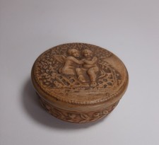 Antique Round Terracotta Box