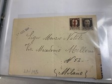 STORIA POSTALE  RSI fascetto valori gemelli  RARA