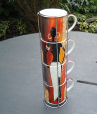 Set 4 tazzine da caffè/tè