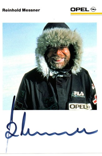 Autografi reinhold messner - reinhold,