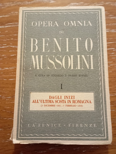 Benito mussolini raro libro - raro, y