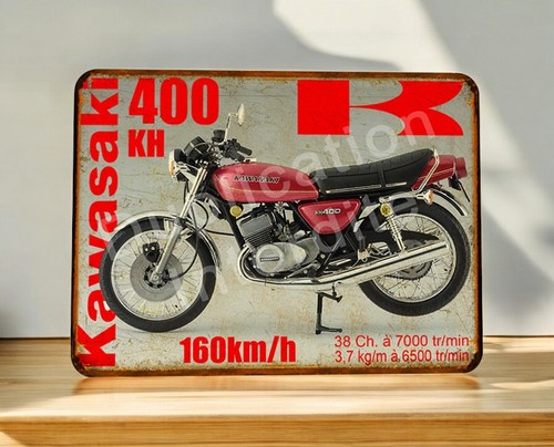Plaque métal kawasaki - plaque,