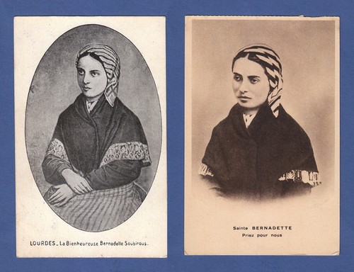 Cartolina bernadette soubirous - bernadette,