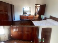 Camera da letto set doppia testiera singola in legno vintage, completa