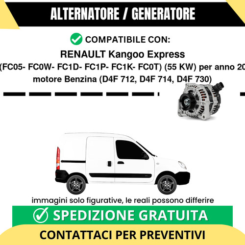 Alternatore renault kangoo - alternatore,