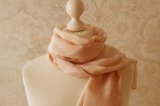 elegante grande sciarpa seta