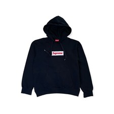Felpa Supreme Uomo M - Young XL Nero cotone manica lunga cappuccio Pre Owned