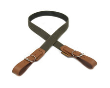 Bretella tela verde con