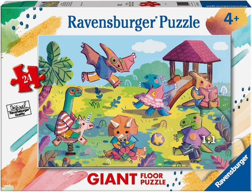 Puzzle dinosauri al parco - -,
